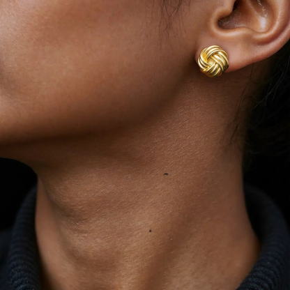 Knoten Ohrstecker - 925 Silber