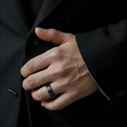 Glatter Anti-Stress-Ring - Edelstahl