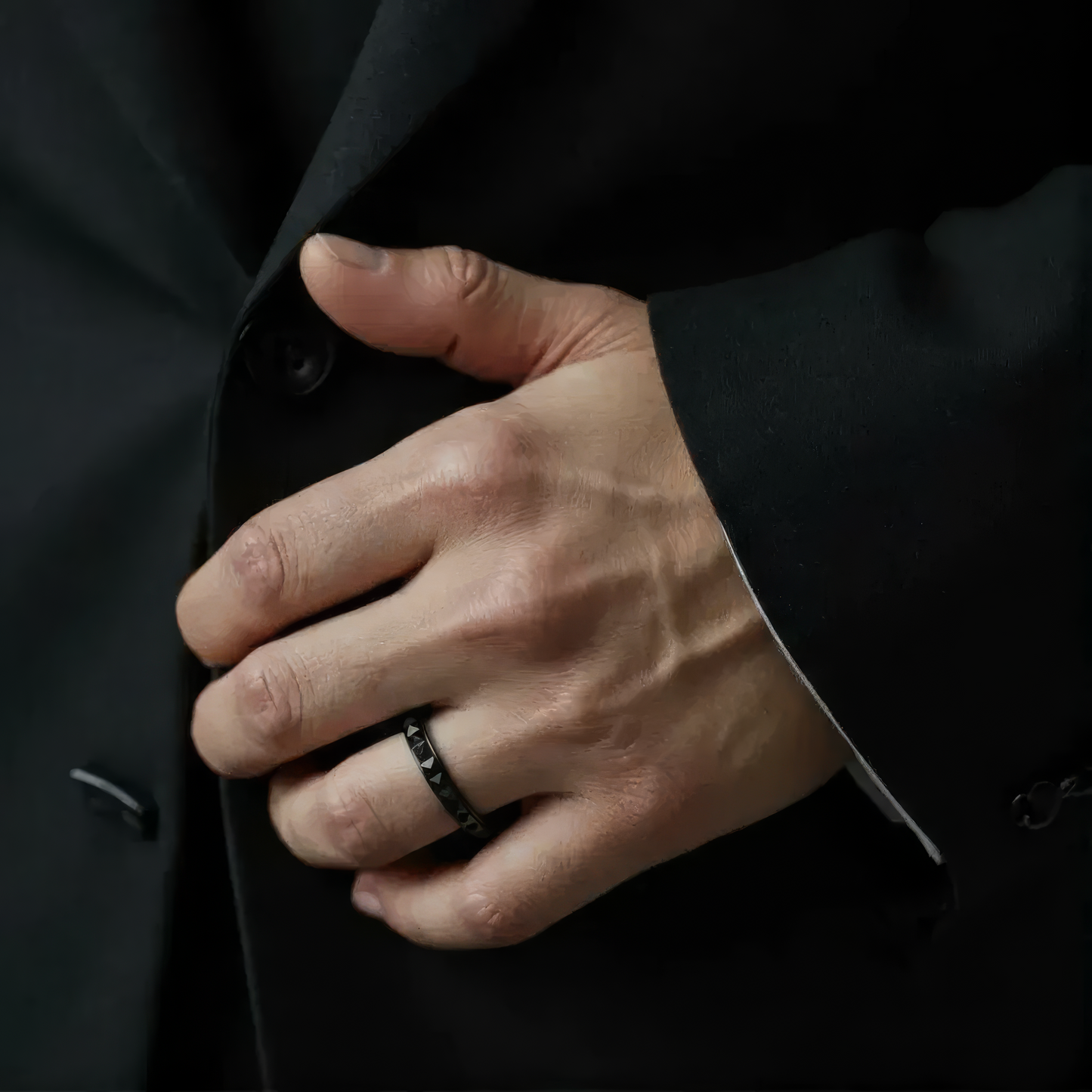 Pyradmiden Anxiety- & Antistress-Ring - Edelstahl