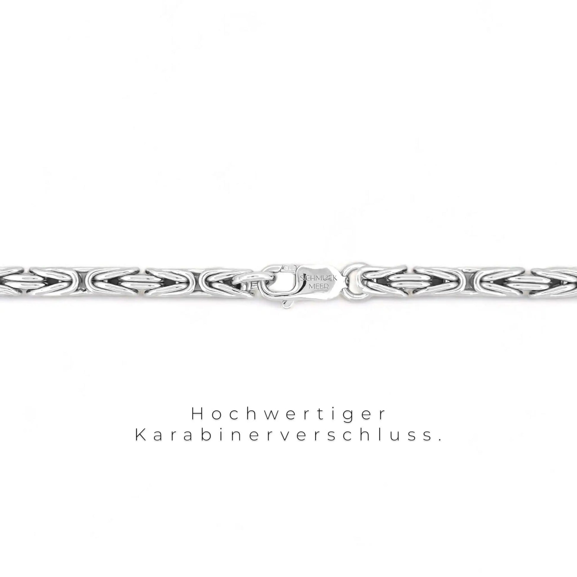 Vielring - Königskette 5 mm - 925 Silber - Silber / 50 cm