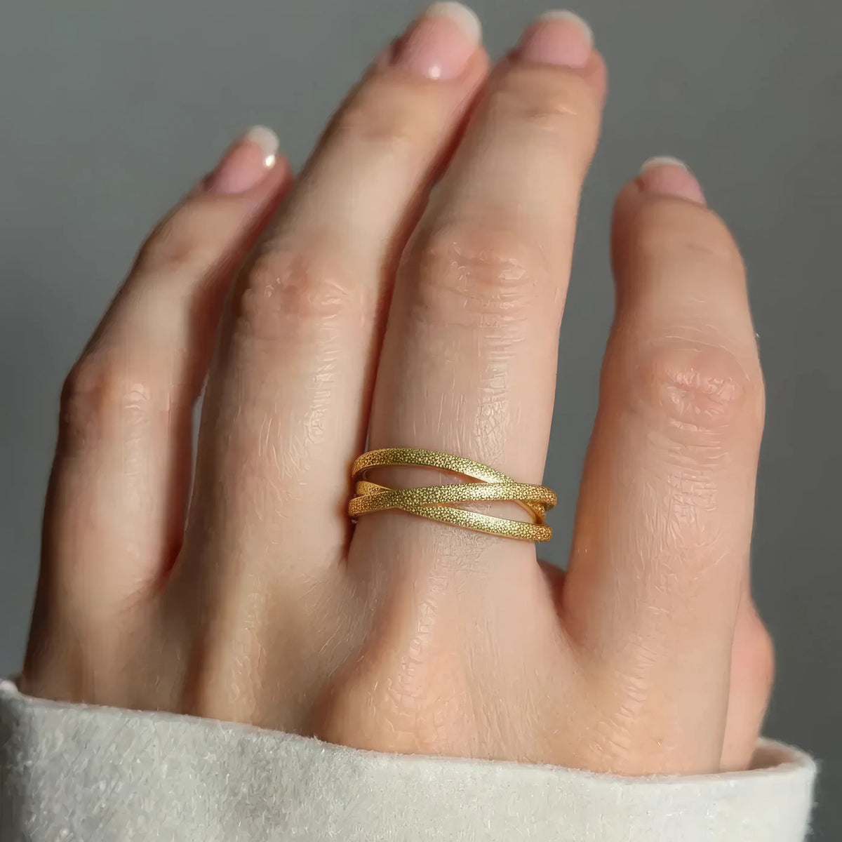 Matter Ineinandergreifender 2 mm Anti-Stress-Ring