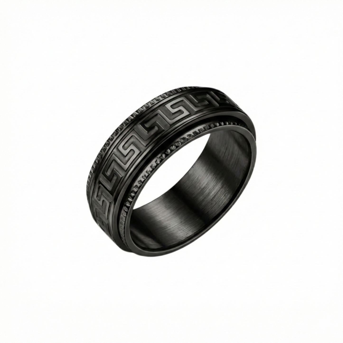 Greek Anti-Stress-Ring - Edelstahl