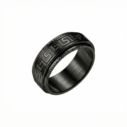 Greek Anti-Stress-Ring - Edelstahl