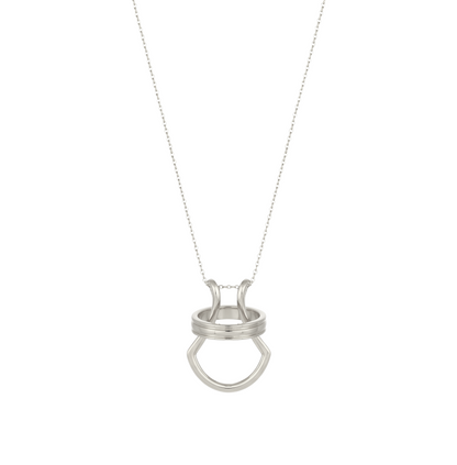 Gold Abstract Ring • 925 Sterling Silver Open Ring