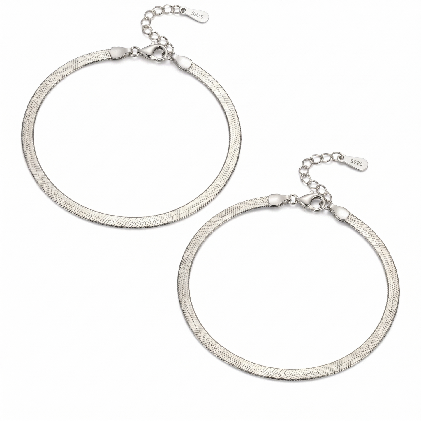 Vielring - Schlangen Partnerarmband - 925 Silber - Silber