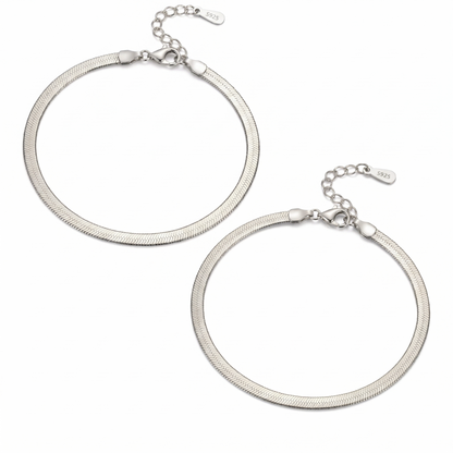 Vielring - Schlangen Partnerarmband - 925 Silber - Silber