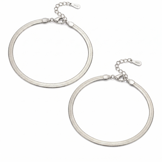 Vielring - Schlangen Partnerarmband - 925 Silber - Silber