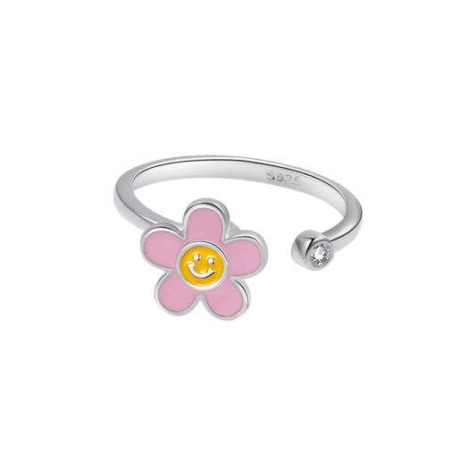 Vielring - Sonnen Smiley Anti-Stress-Ring – 925 Silber - Silber