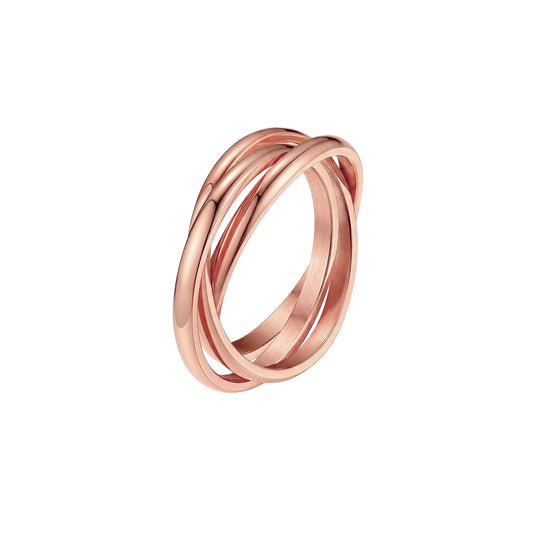 Ineinandergreifender 2 mm Anxiety- & Antistress-Ring - Edelstahl