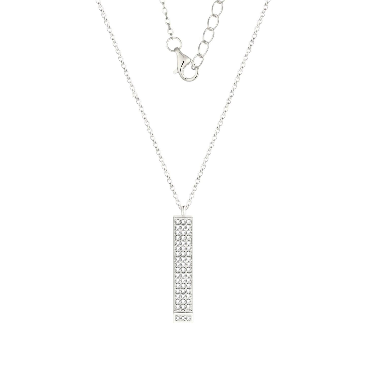 Persönliche Botschaft Anhänger Halskette - Edelstahl