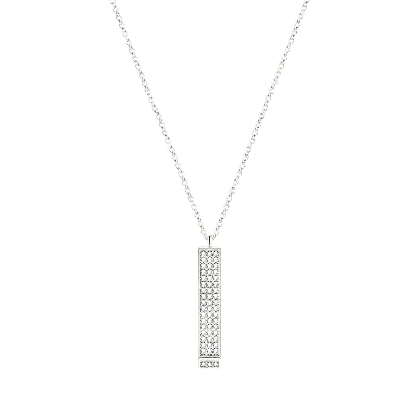 Persönliche Botschaft Anhänger Halskette - Edelstahl