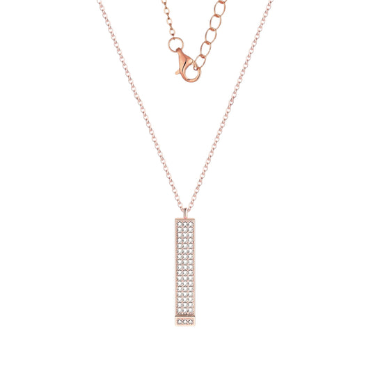 Persönliche Botschaft Anhänger Halskette - Edelstahl