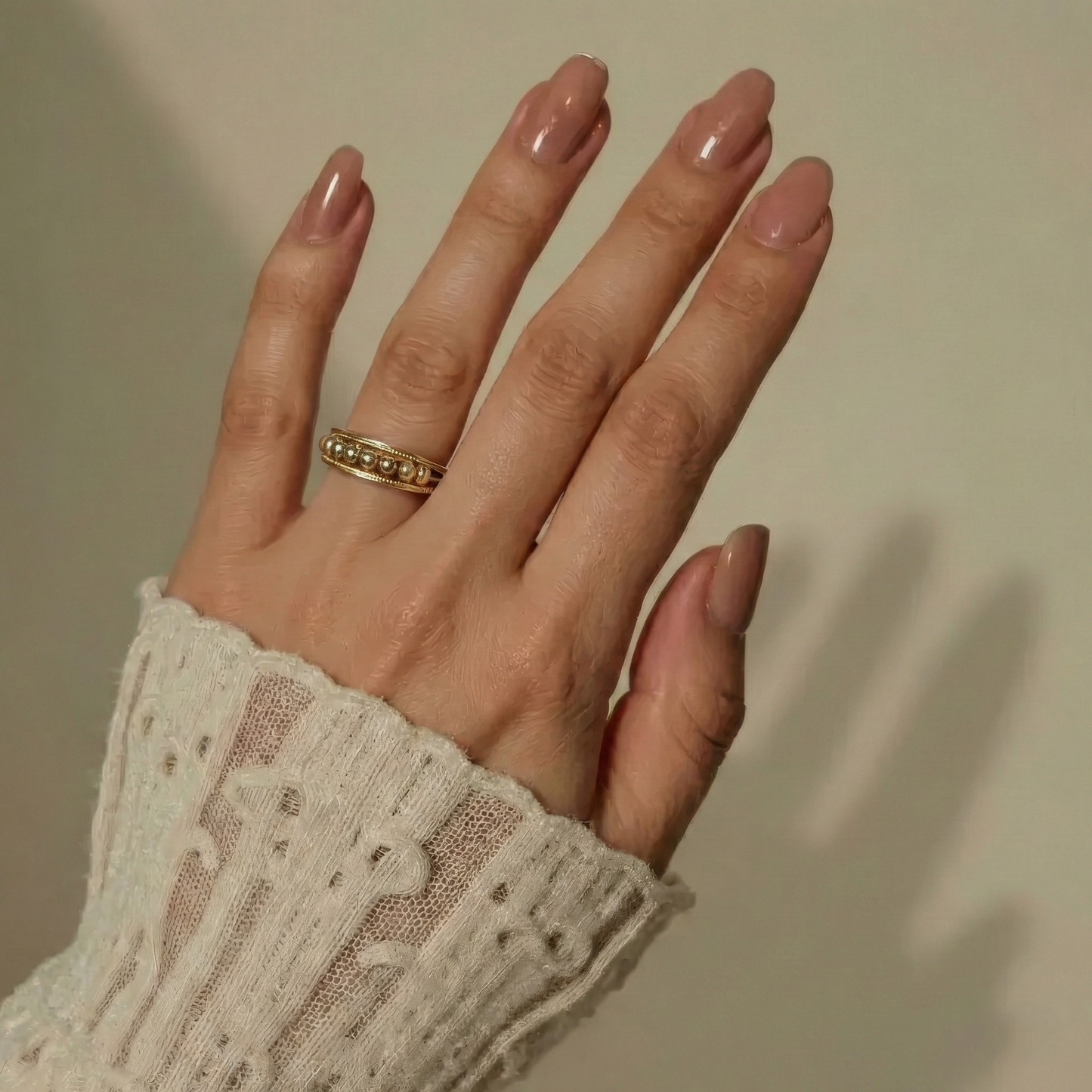 Square ring with zirconia stones - 925 silver