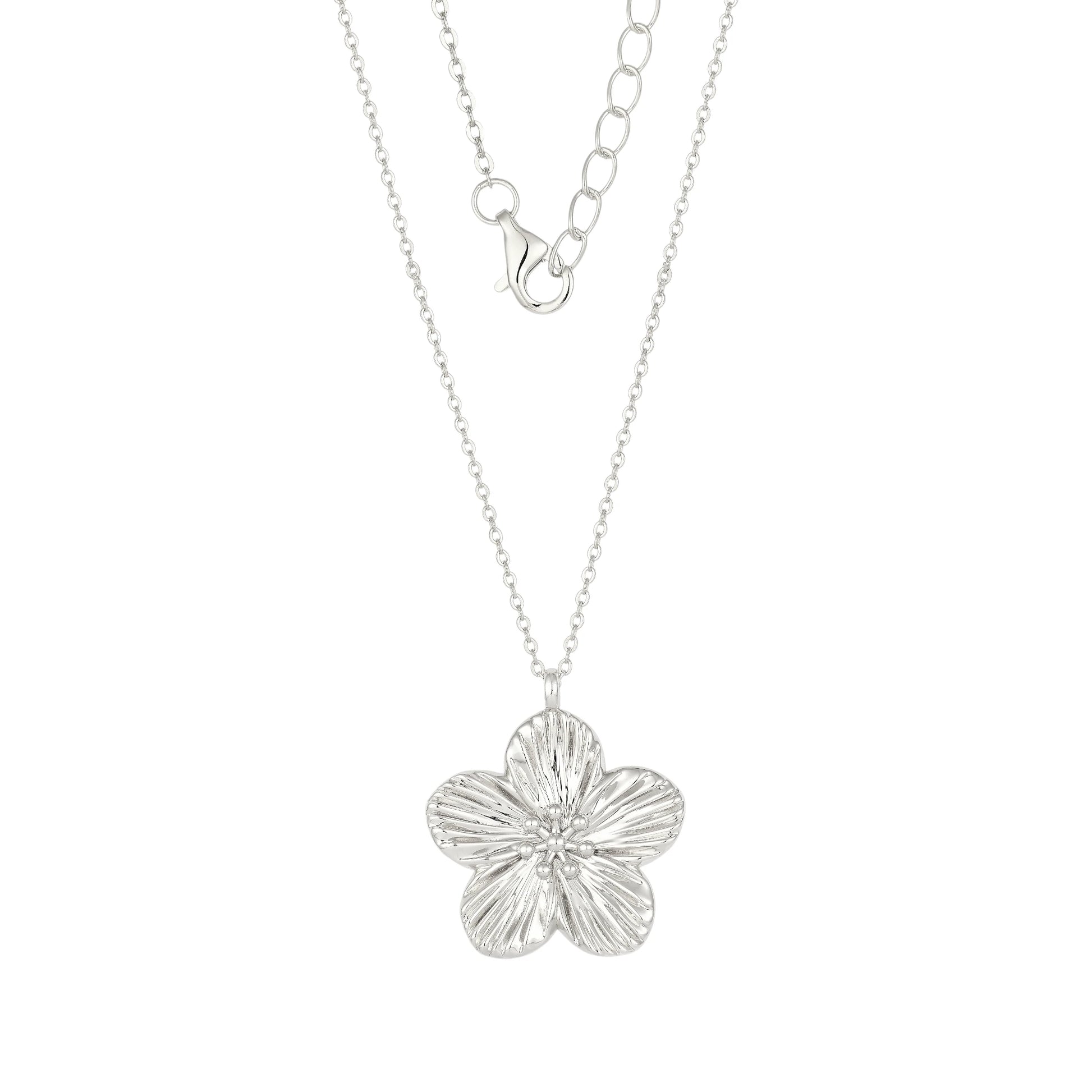 Vielring - Blüten Halskette - 925 Silber - Gold
