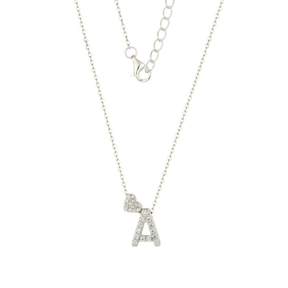 Zirkonia Bubble Namenskette mit Buchstaben - 925 Silber