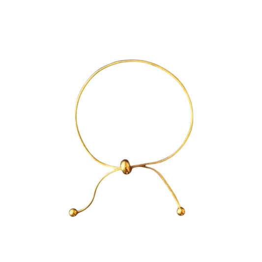 Vielring - Kugel Fußkettchen - 925 Sterling Silber - Gold
