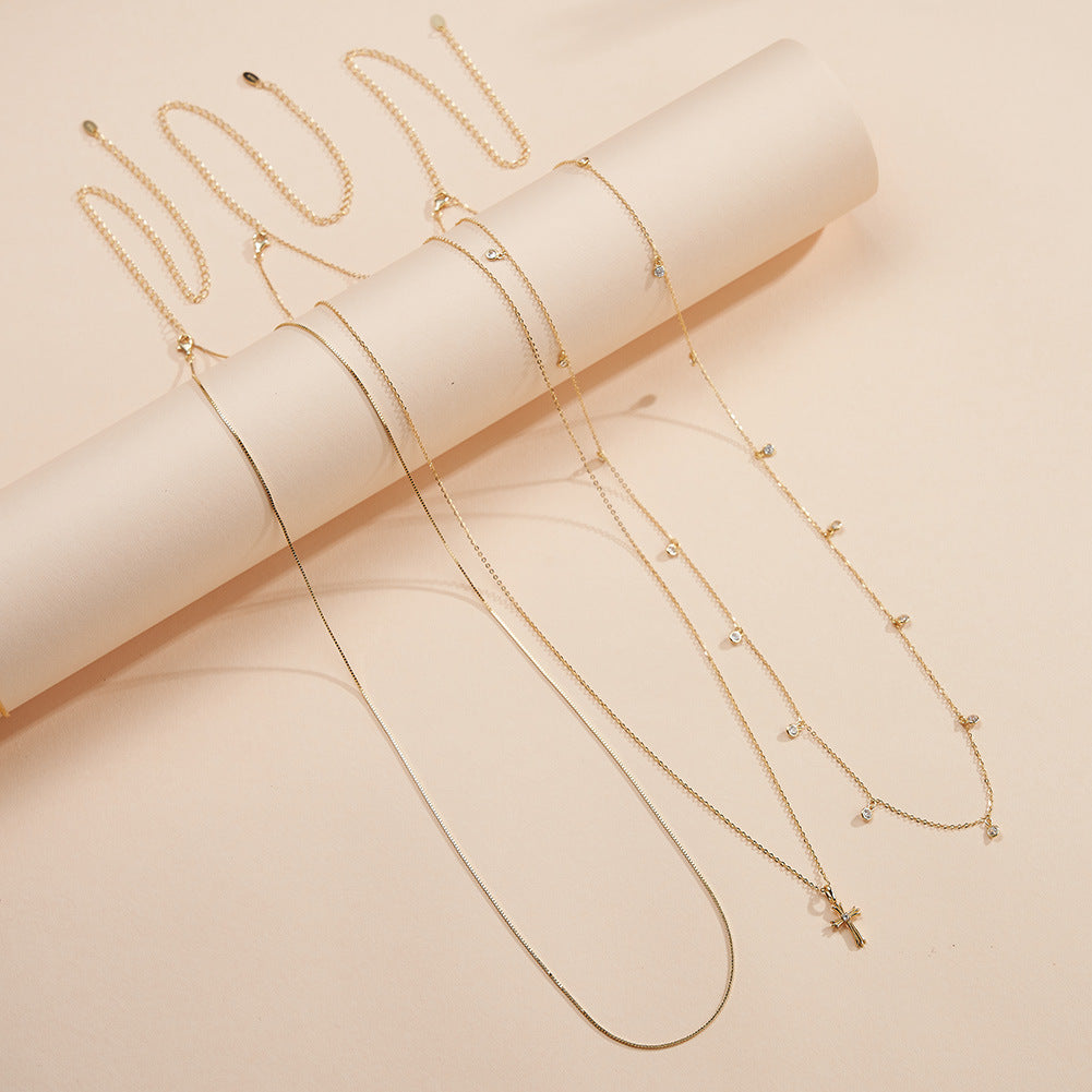 Box Bauchkette - 925 Silber