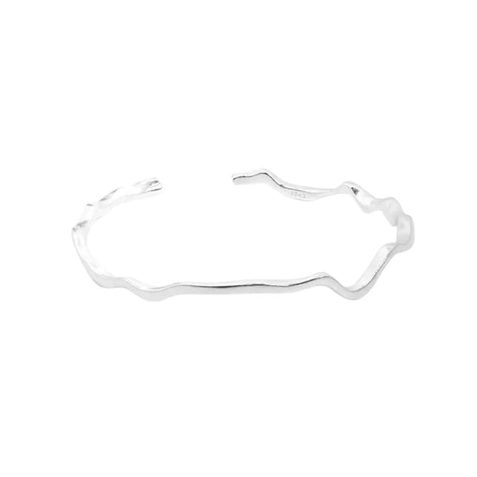 Vielring - Wellen Armreifen • 925 Sterling Silber - Silber