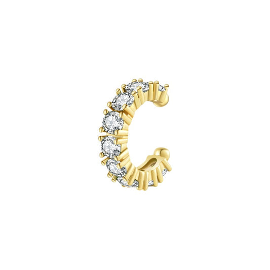 Zirkonia Steinen Ear Cuff - 925 Silber