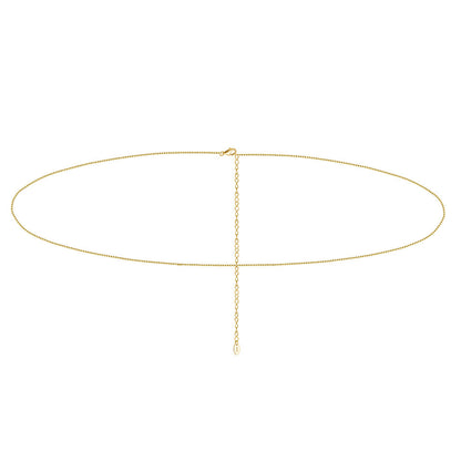 Box Bauchkette - 925 Silber
