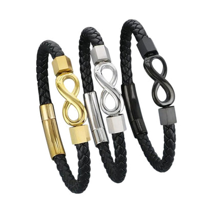 Vielring - "An meinen Mann" Personalisiertes Unendlichkeits-Armband - Silber / 19 cm - Schmales Handgelenk