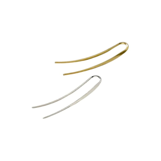 Vielring - Fadenohrringe - Stainless Steel - Gold / 20 mm