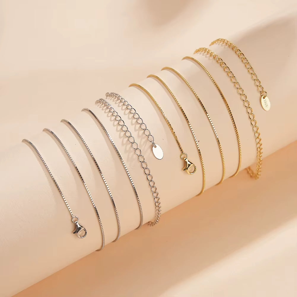 Box Bauchkette - 925 Silber