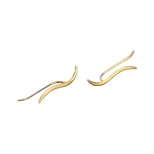 Vielring - Fadenohrringe - 925 Sterling Silber - Gold