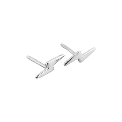 Vielring - Minimalistische Blitz Ohrstecker - 925 Sterling Silber - Silber