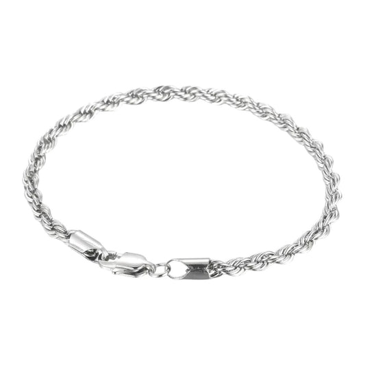 Kordelkette Rope Armband 3,5 mm - 925 Silber