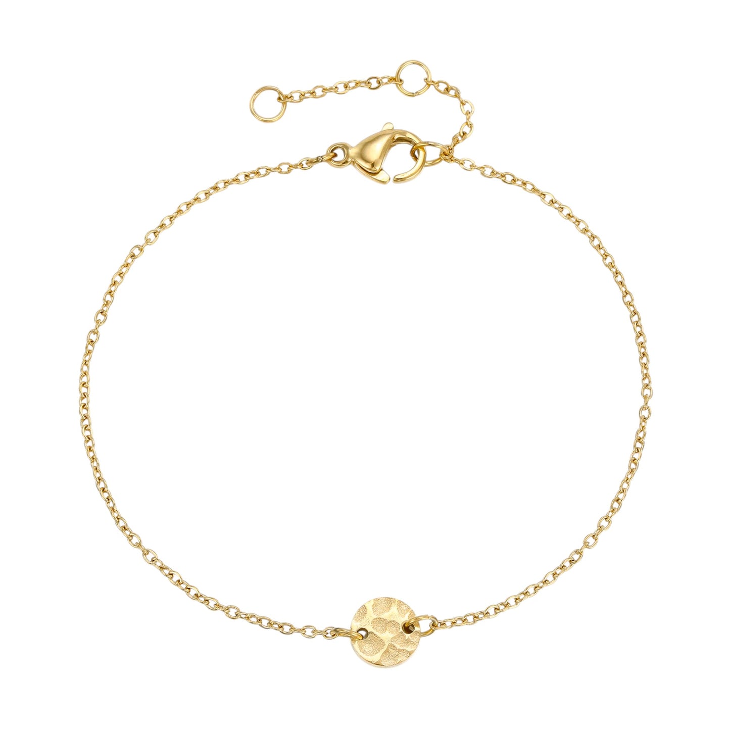 Plättchen Disk Armband - 925 Silber