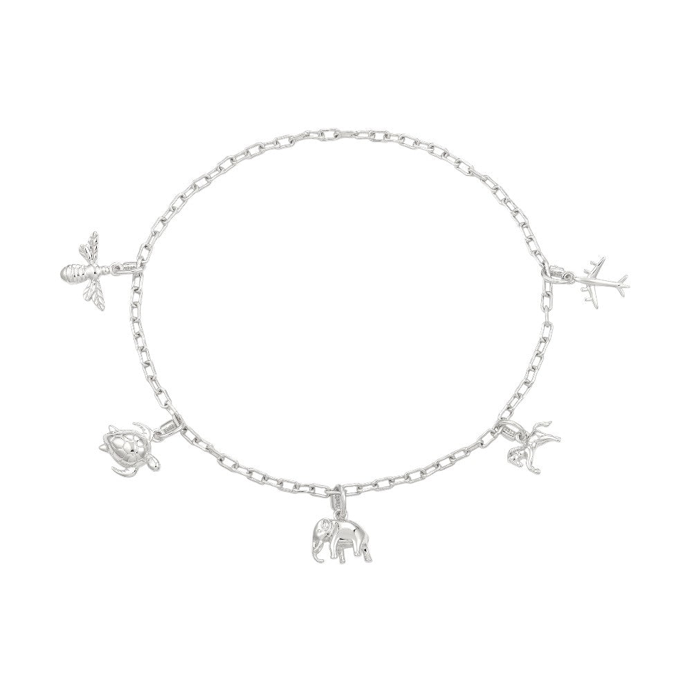 DIY Permanent Charm Armband-Set ohne Charms - 925 Silber
