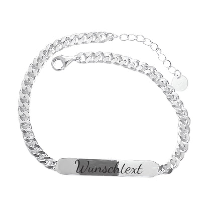 Partnerarmband 925 Silber - Gravur nach Wunsch