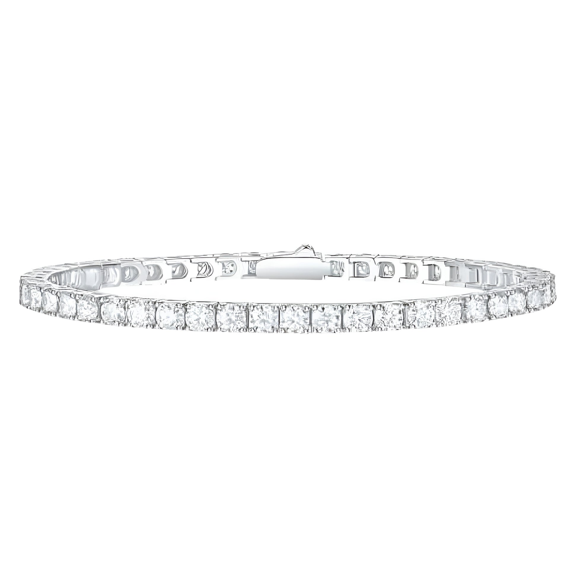 Vielring - Tennis Armband - Edelstahl - Silber / 18 cm