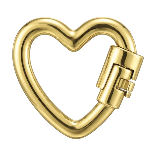 Vielring - Herz Permanent Armband Verschluss - Edelstahl / Gold
