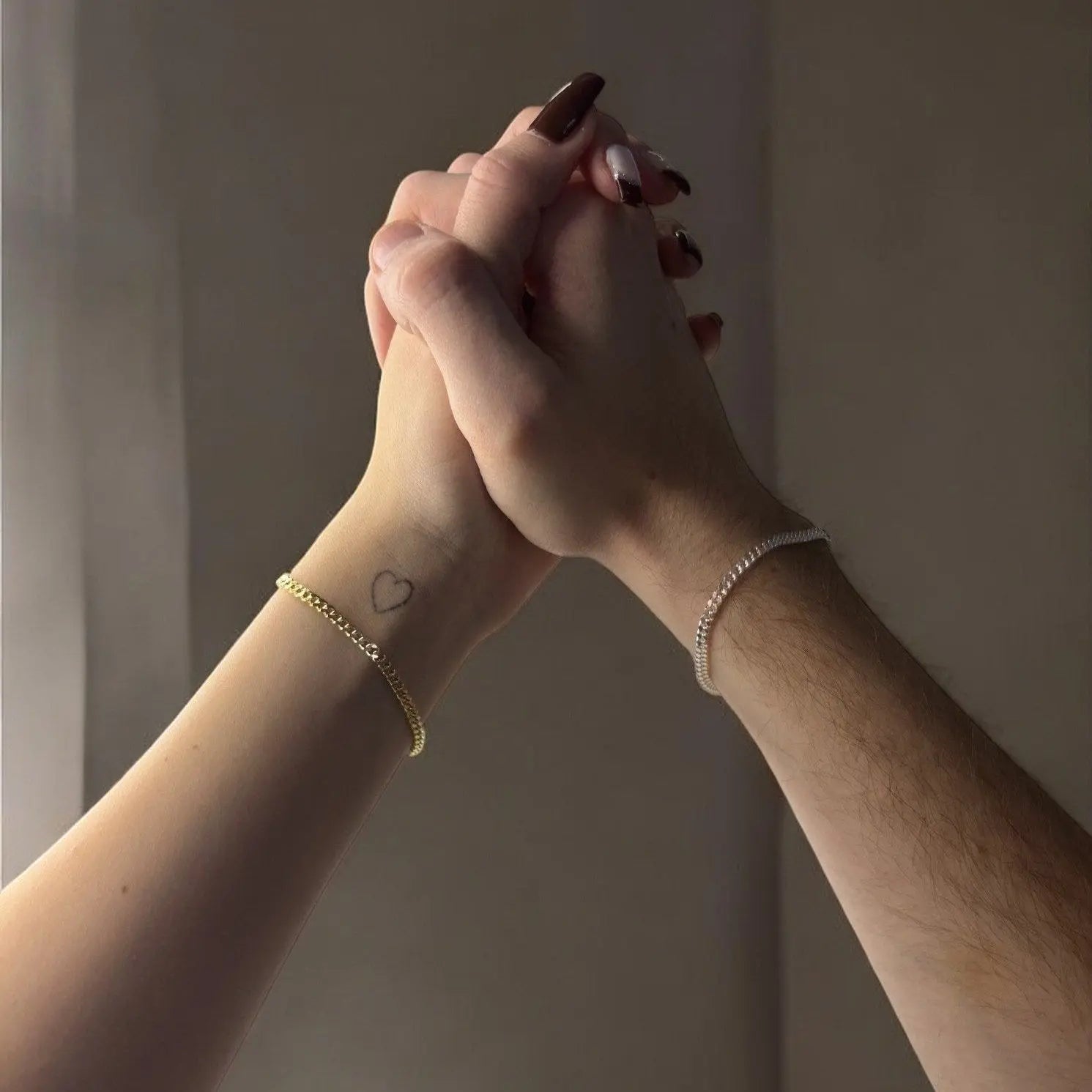 Vielring - DIY Couple Permanent Armband-Set - 925 Silber - Silber