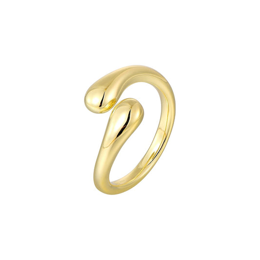Vielring - Drop Bubble Ring - 925 Silber - Gold