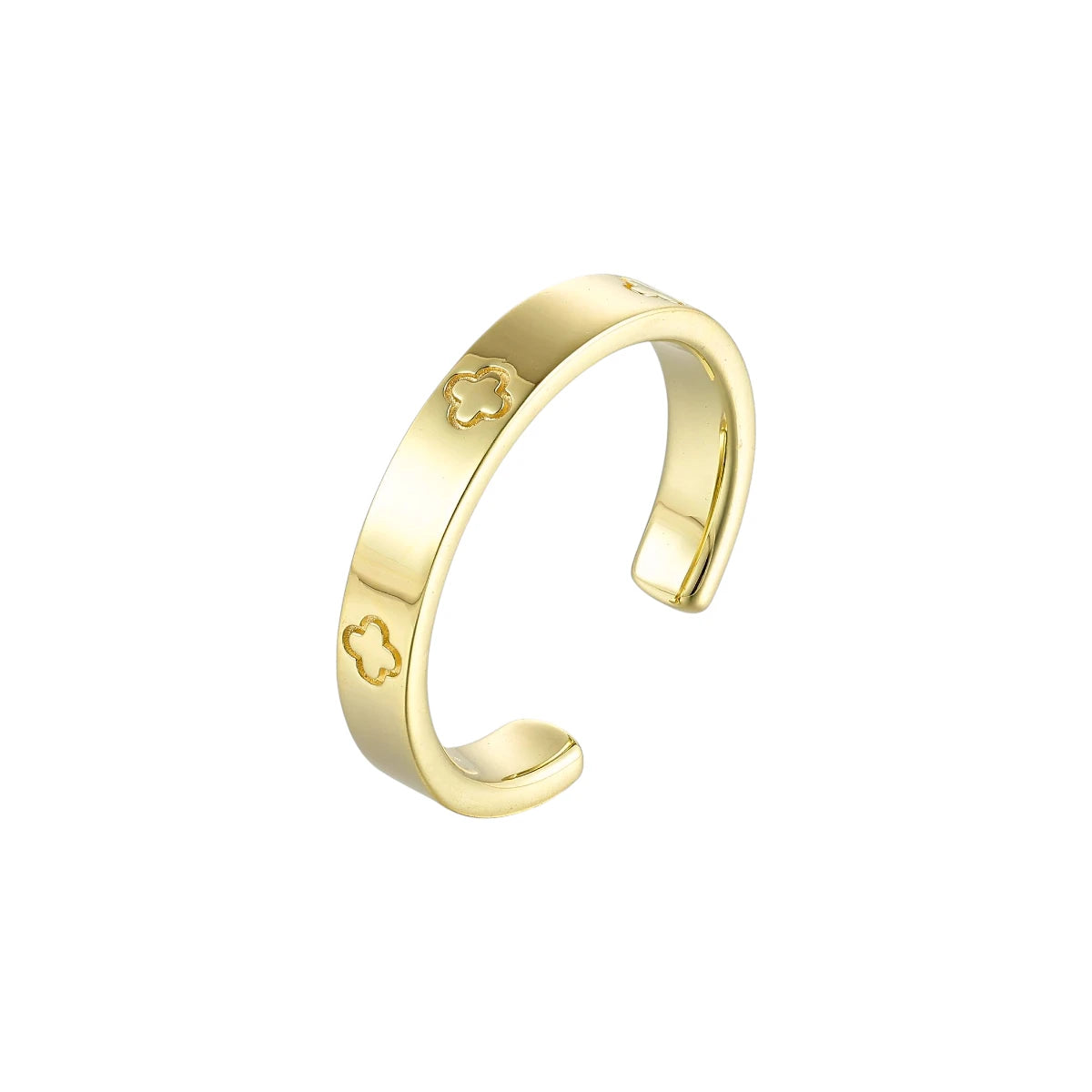 Kleeblatt Ring - 925 Silber