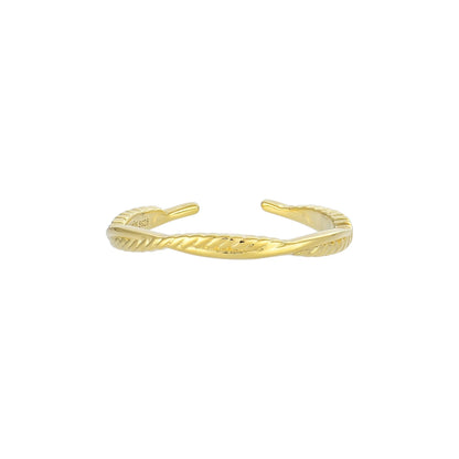 Gedrehter Wellen Ring - 925 Silber