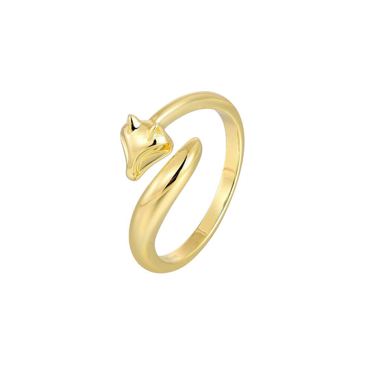 Vielring - Fuchs Ring - 925 Silber - Gold
