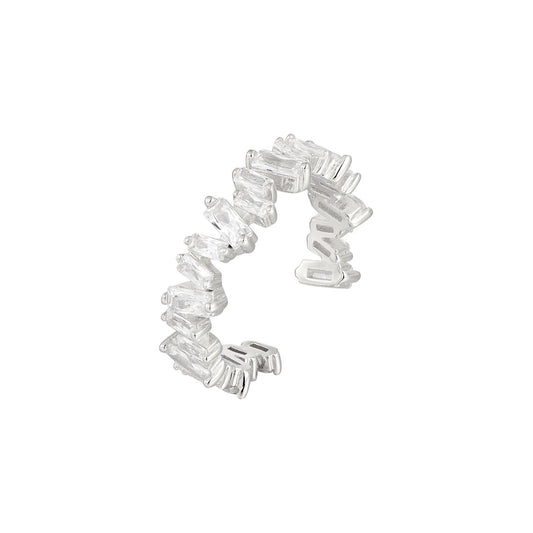 Vielring - Zirkonia Baguette Ring - 925 Silber - Silber