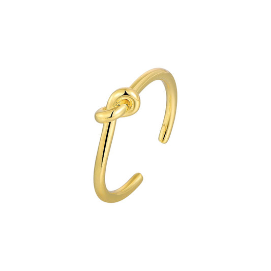 Vielring - Ring mit Knoten - 925 Silber - Gold