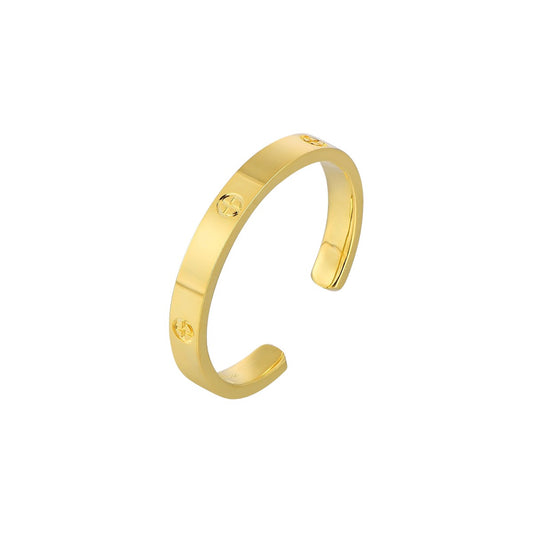 Vielring - Liebes Ring - 925 Silber - Gold