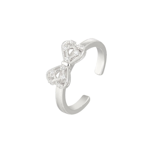 Vielring - Schleifen Ring - 925 Silber - Silber