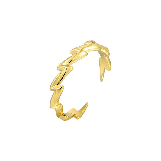Vielring - Blitz Ring - 925 Silber - Gold