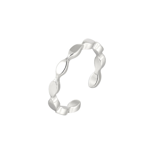 Vielring - Wellen Ring - 925 Silber - Silber