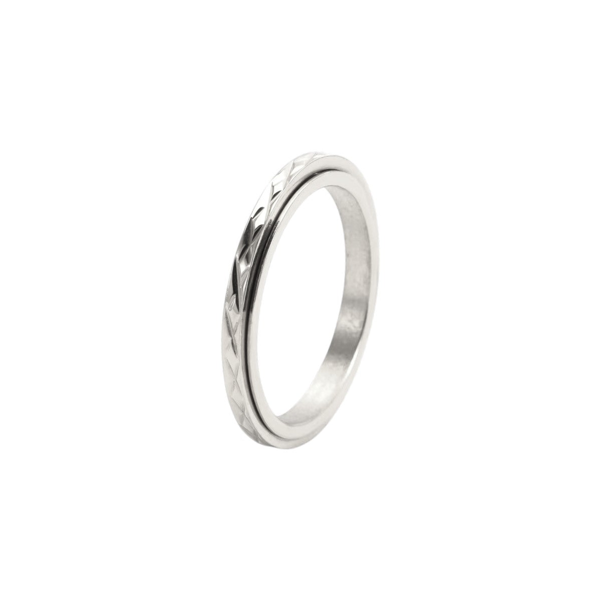 Gitter Anti-Stress-Ring – Edelstahl