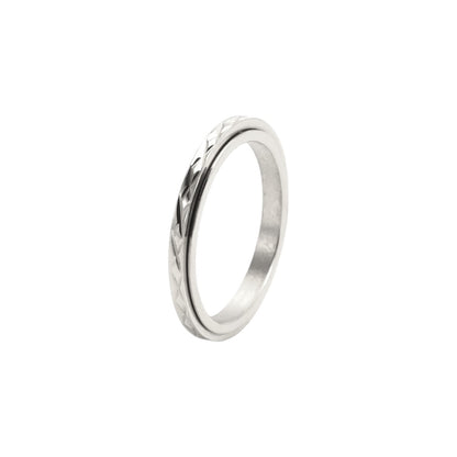Gitter Anti-Stress-Ring – Edelstahl