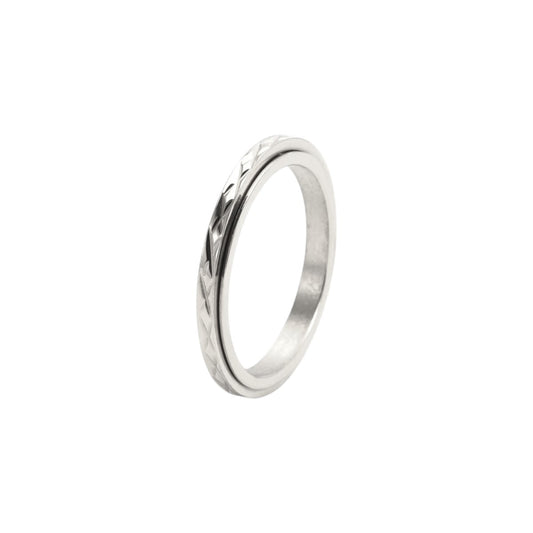 Gitter Anti-Stress-Ring – Edelstahl