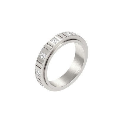 Steinen Anti-Stress-Ring – Edelstahl